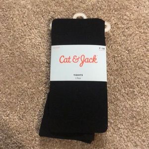 cat & jack Brand new black footed tights for children